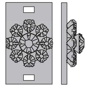 Swarovski Metal Buttons and Filigrees 62014