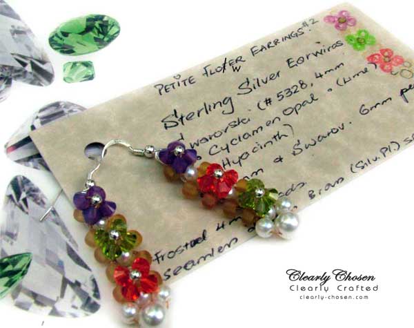 Petite Fleur Swarovski Earrings