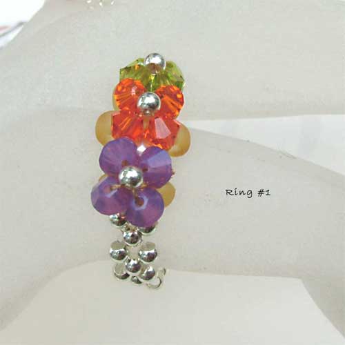 Petite Fleur Swarovski Rings