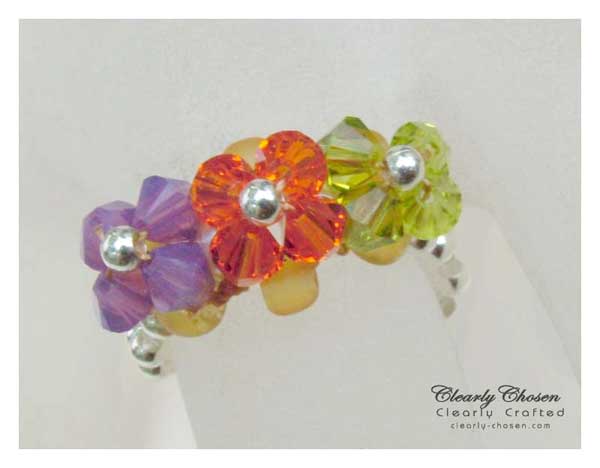 Petite Fleur Swarovski Rings