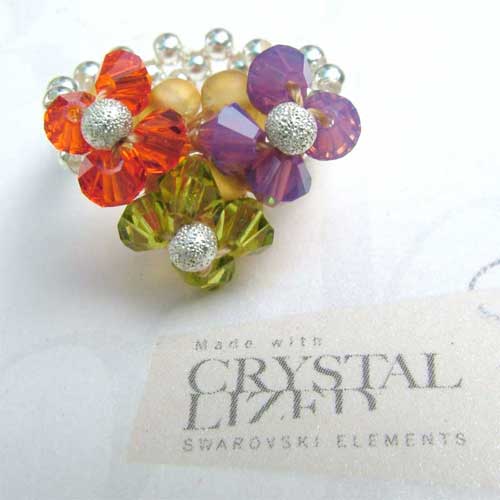 Petite Fleur Swarovski Rings