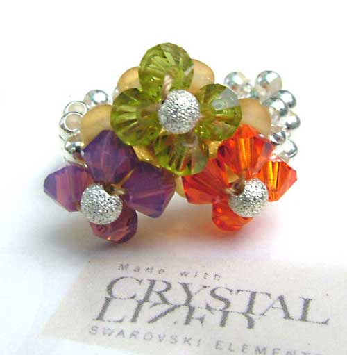 Petite Fleur Swarovski Rings