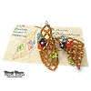 Mesh Structure Earrings with Swarovski