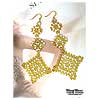 Sunshine Squares Dangle Earrings