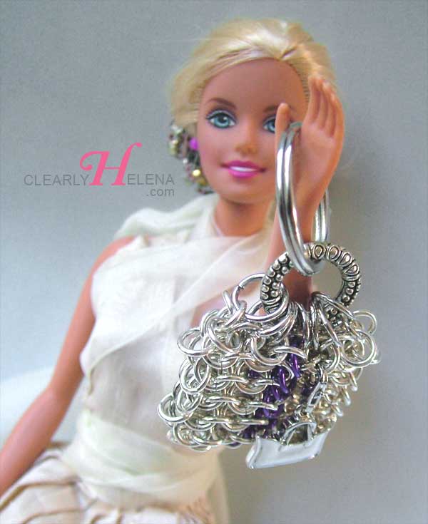 chain mail mini bag accessory