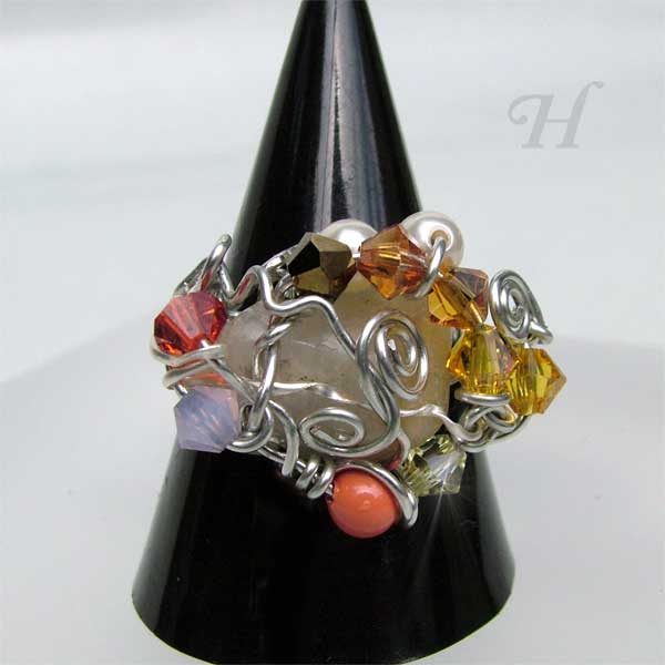 Free Formi Wire Wrapped Jewelry Ring