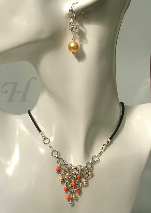 Triangulation Happy Gold - chain maille jewelry