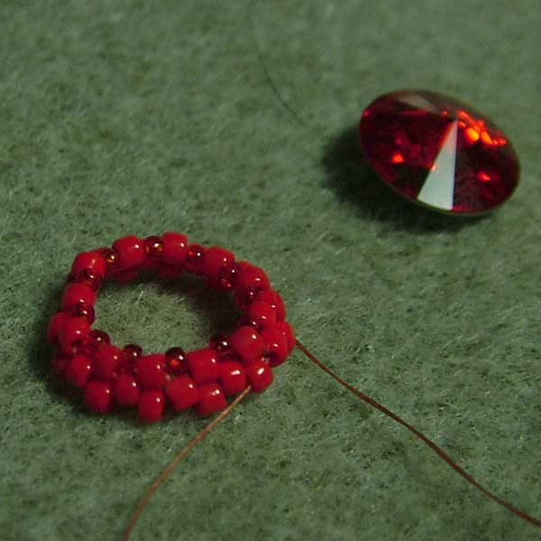 Fire and Water rivoli Swarovski earrings