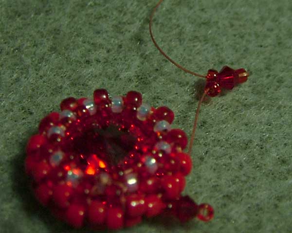 Fire and Water rivoli Swarovski earrings