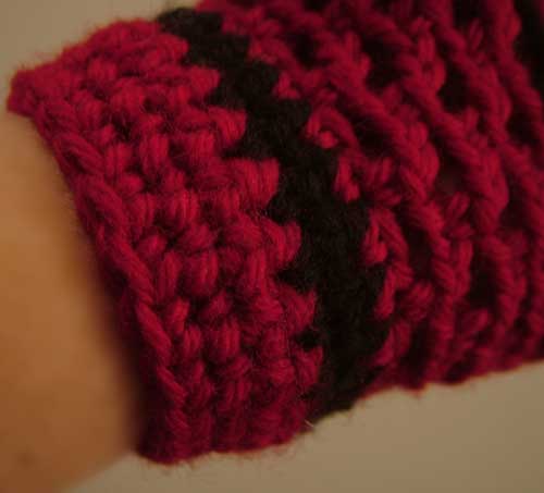 Lacy Warm Crochet Fingerless Gloves Hand Warmers