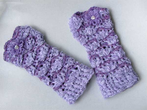 Crochet Fingerless Gloves Hand Warmers