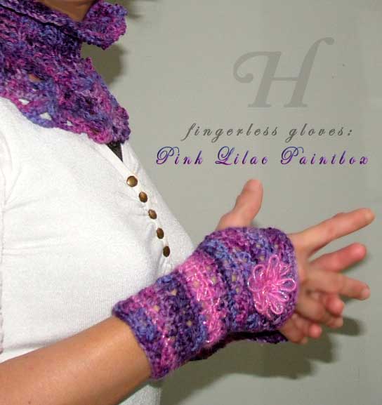 Crochet Fingerless Gloves Hand Warmers
