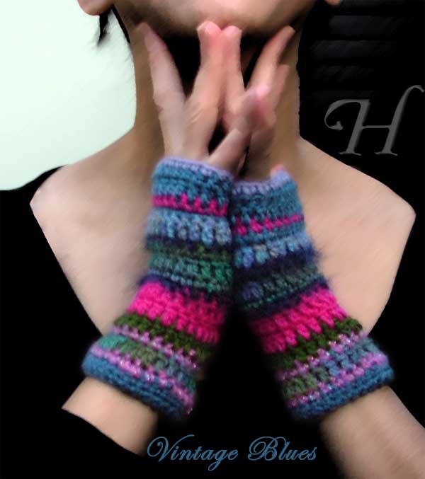 Crochet Fingerless Gloves Hand Warmers