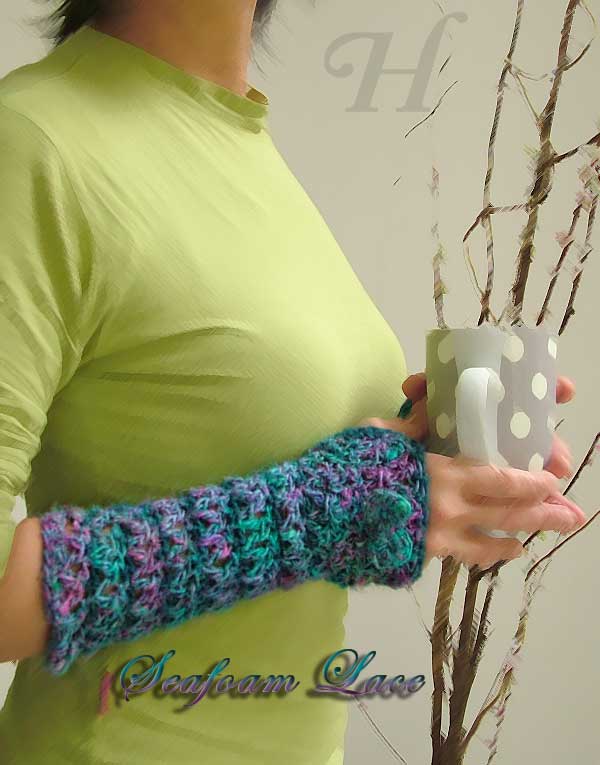 Crochet Fingerless Gloves Hand Warmers