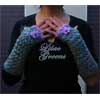 Lilac Greens long fingerless gloves