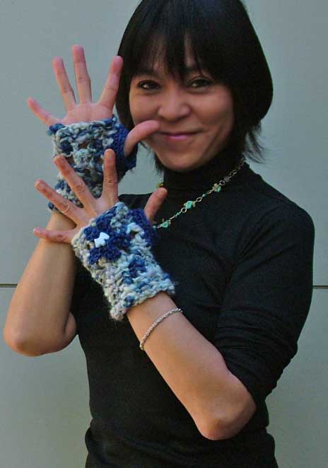 handmade fingerless gloves