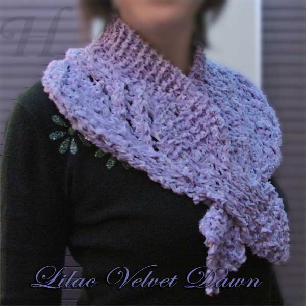 hand knitted neck shawl or neckwarmer