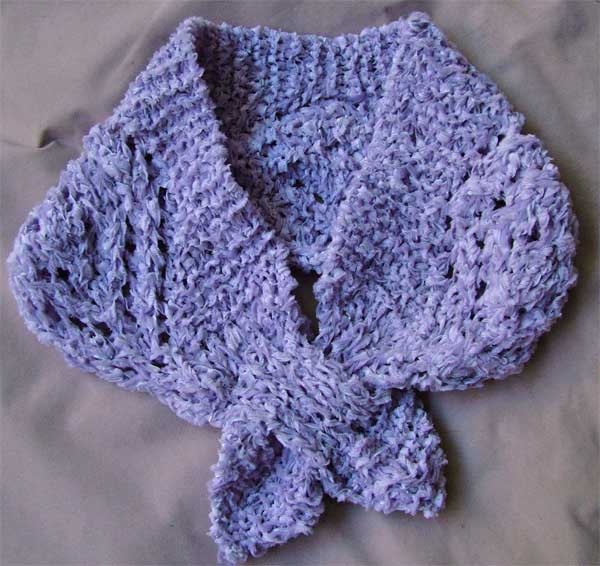 hand knitted neck shawl or neckwarmer