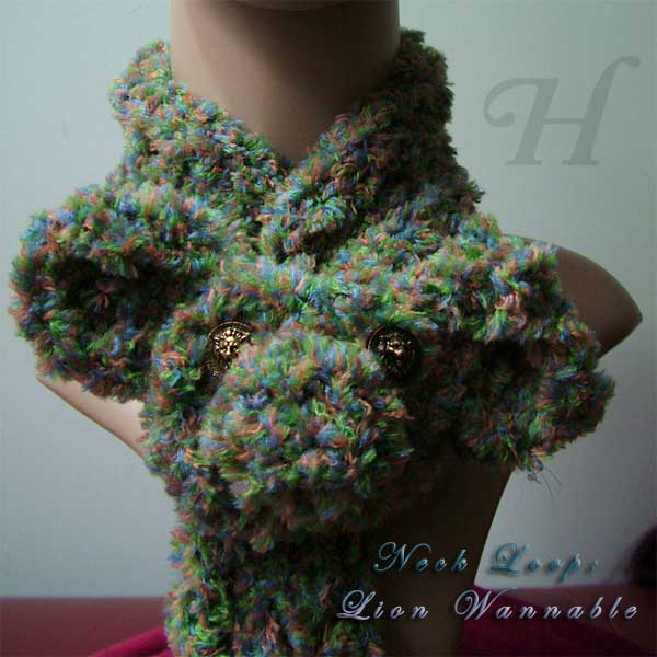 handmade neck warmer or neck loop