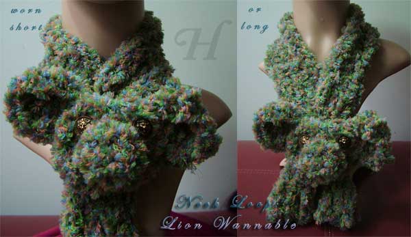 handmade neck warmer or neck loop