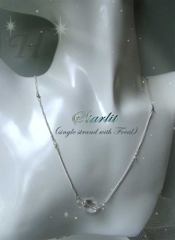 Starlit Swarovski and Sterling Silver Modular Necklace