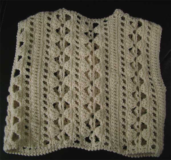 Cream Bolero - crochet style top