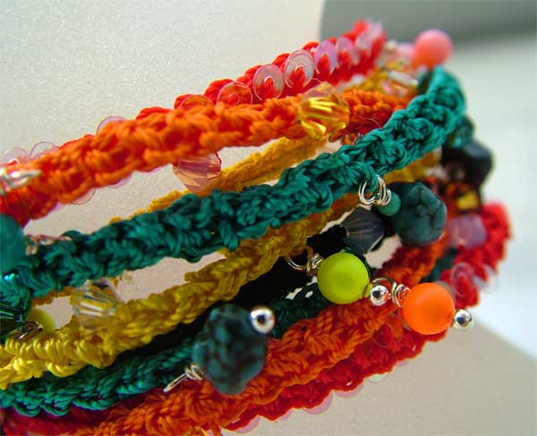 Beaded Crochet Rope Jewelry