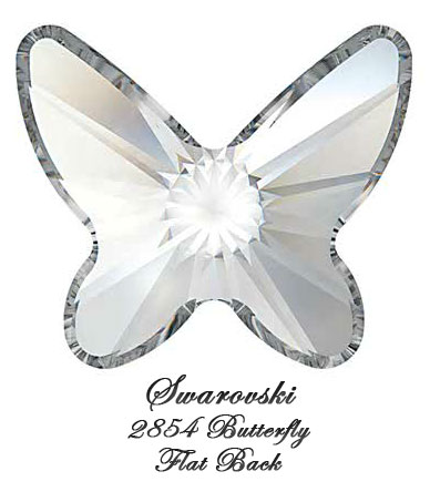 Swarovski Flat Back 2854 Butterfly