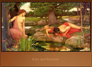 Greek Symbols & Meanings - Echo and Narcissus