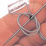 how to knot between beads