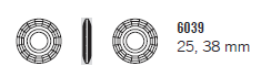 Swarovski Crystal Pendant 6039 Disk Sizes