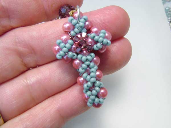 beaded rosary cross