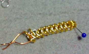 how to make Byzantine chainmail cross