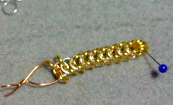 how to make Byzantine chainmail cross