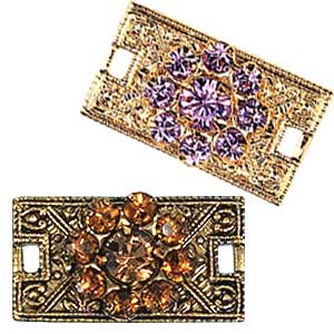 Swarovski Metal Buttons and Filigrees 62014