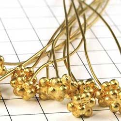 vermeil daisy headed headpins