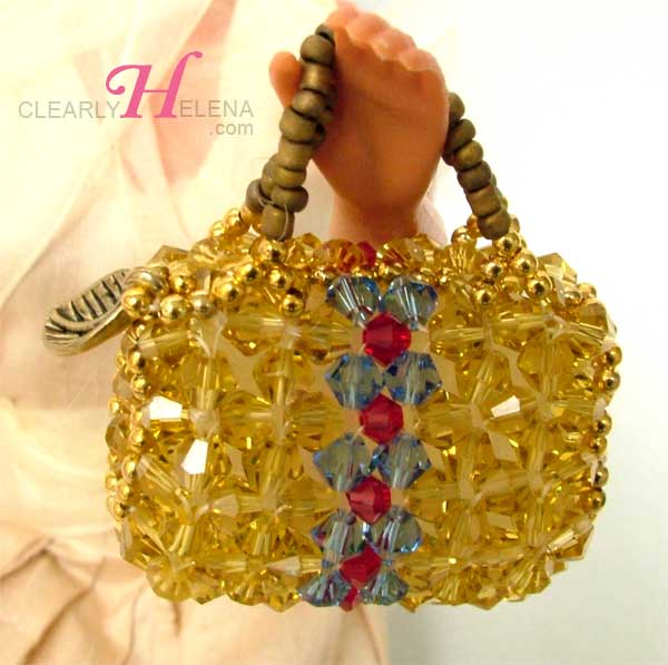 miniature beaded bags