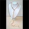 Swarovvki - crochet beaded necklace