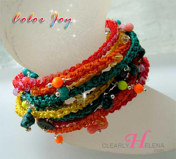 Beaded Crochet Rope Jewelry ch0278 Beaded Crochet Rope Jewelry