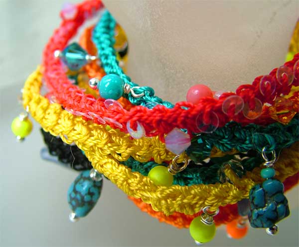 Beaded Crochet Rope Jewelry ch0278 Beaded Crochet Rope Jewelry